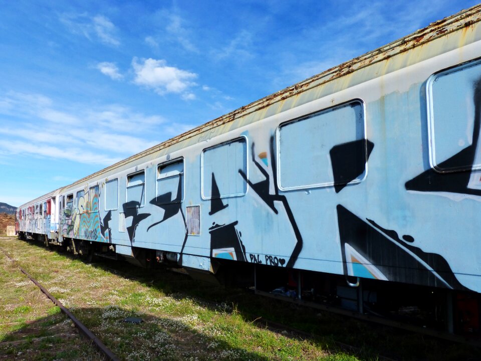 Vandalism abandoned graffitti