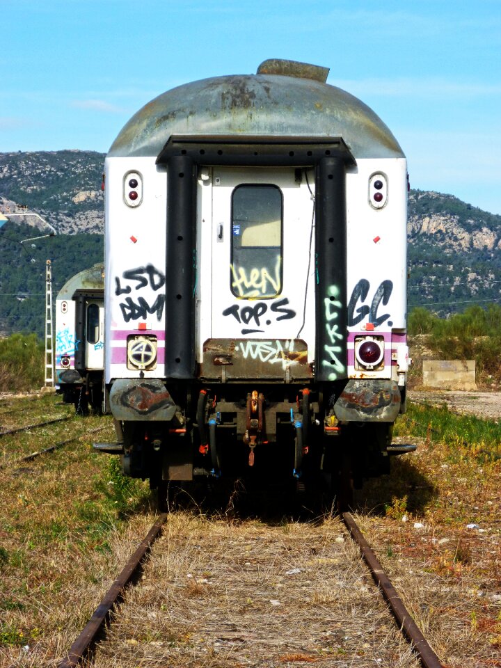 Train abandoned vandalism