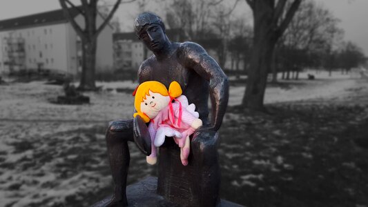Child figure sculpture