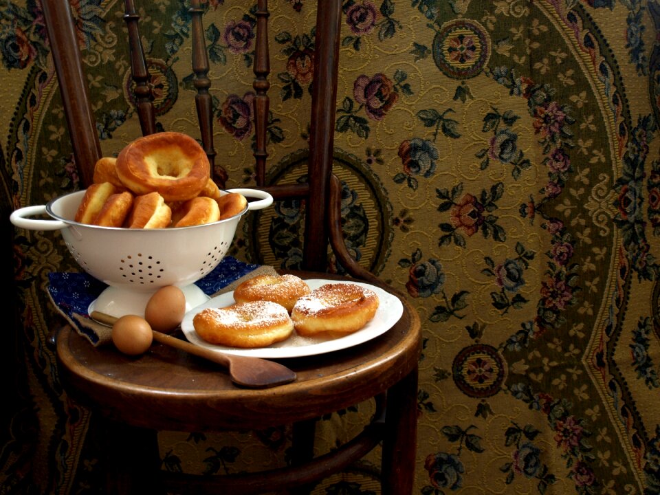 Donut chair wooden spoon photo