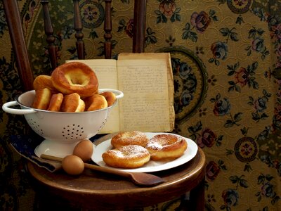 Donut chair wooden spoon photo