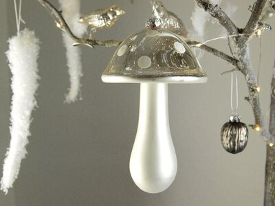 Silver vintage christmas decoration