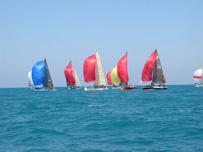 Canvas regatta sea