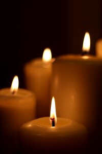 Wax candle chandelier