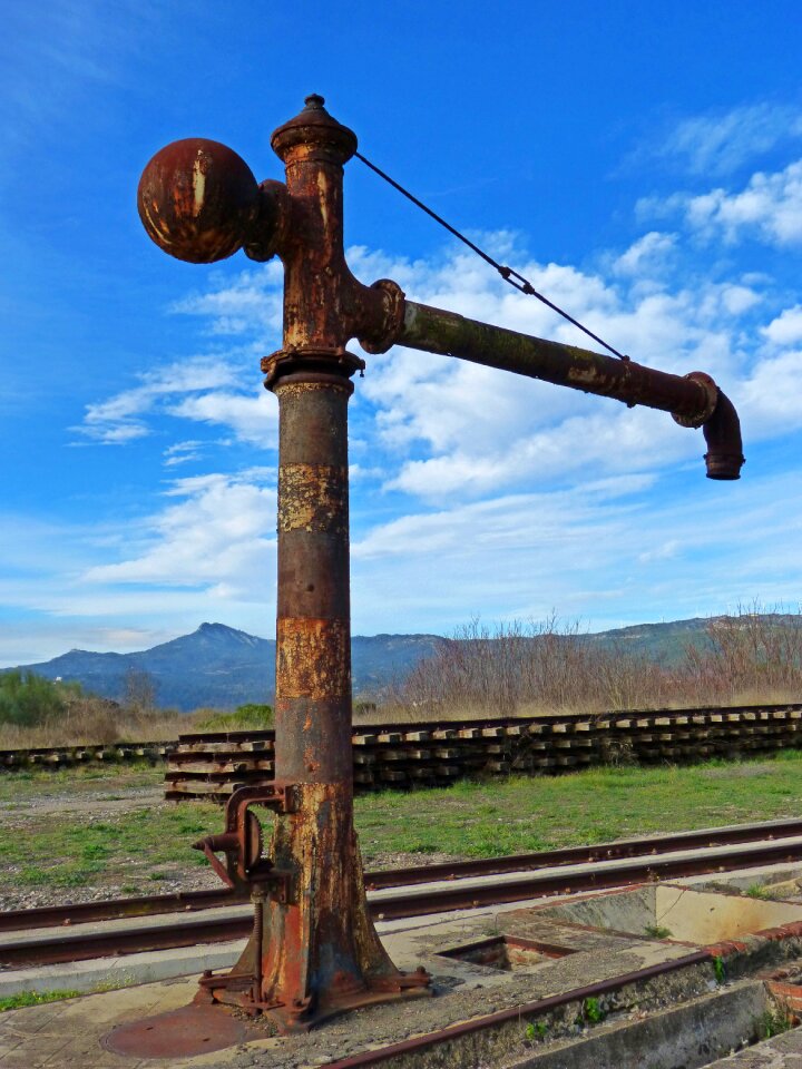 Railway train steam
