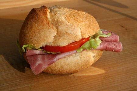 Schlumberger sandwich ham bread photo