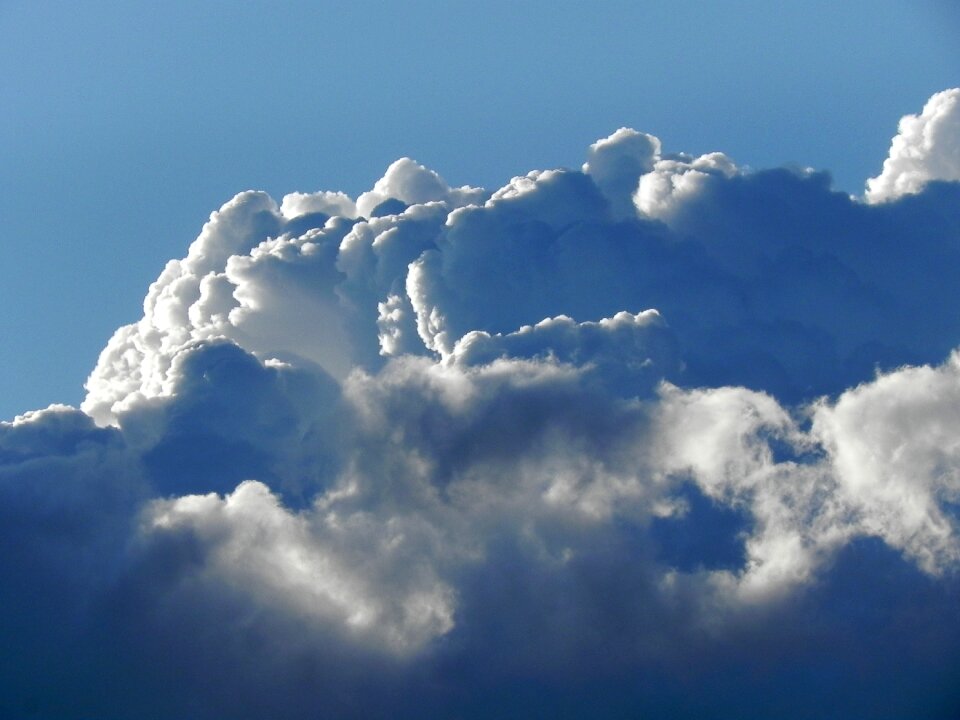 Clouds blue sky