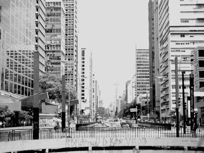 Brasil sao paulo black and white photo