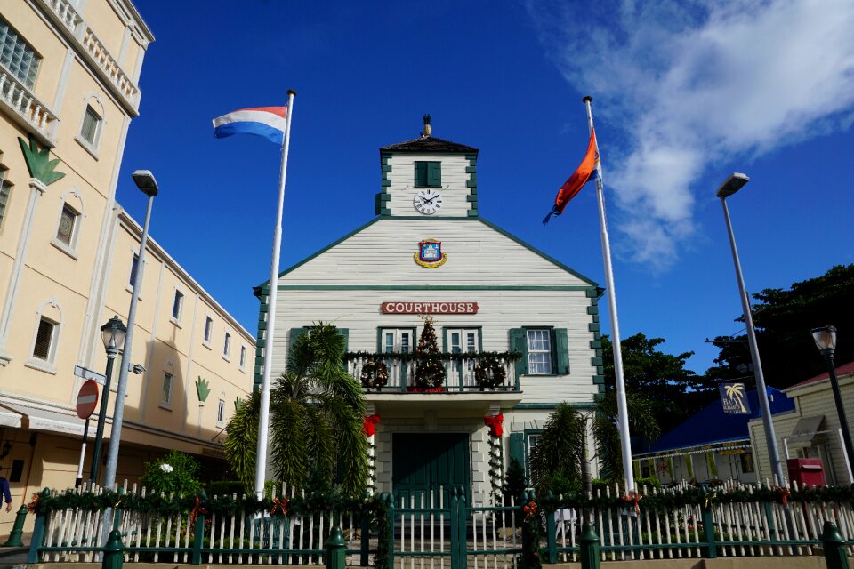 St maarten caribbean courthouse