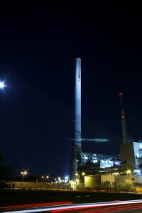 Mannheim night photography factory photo