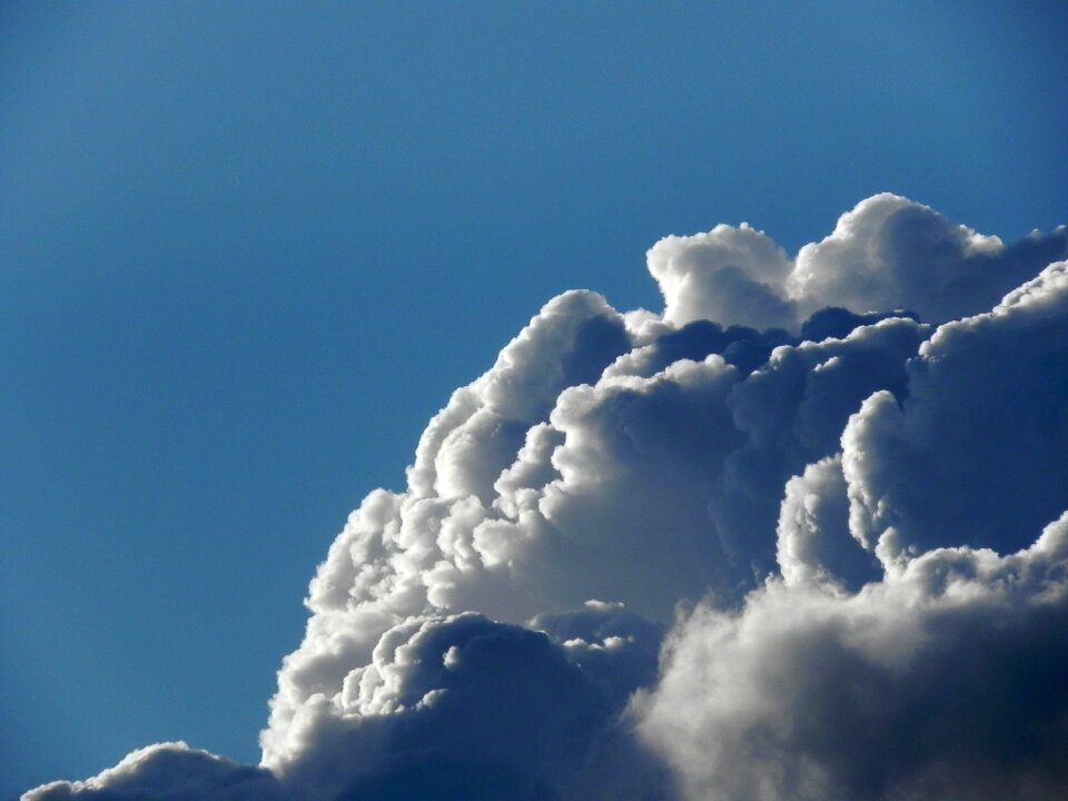 Clouds blue sky