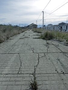 Old abandoned cracked