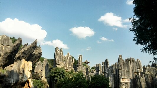 In yunnan province kunming stone forest photo