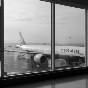 Flight departure transportation photo
