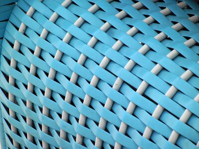 Beach chair woven blue