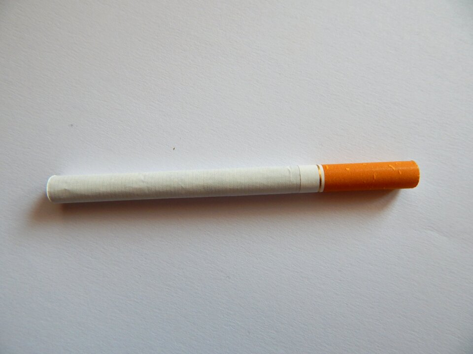 Smoking gray smoke