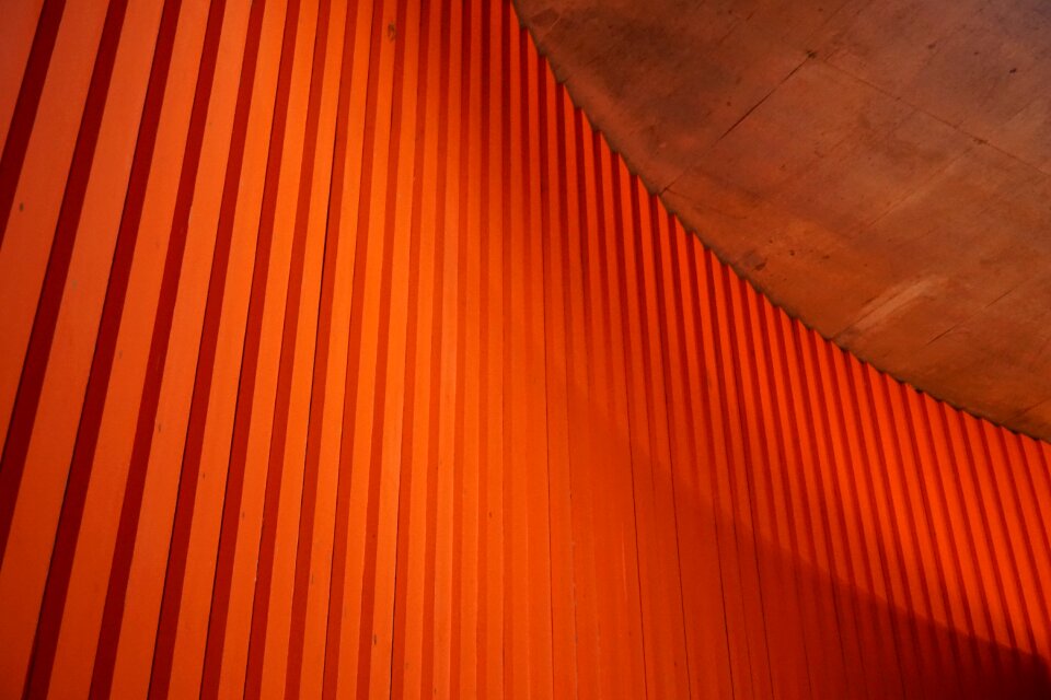 Concrete red architecture