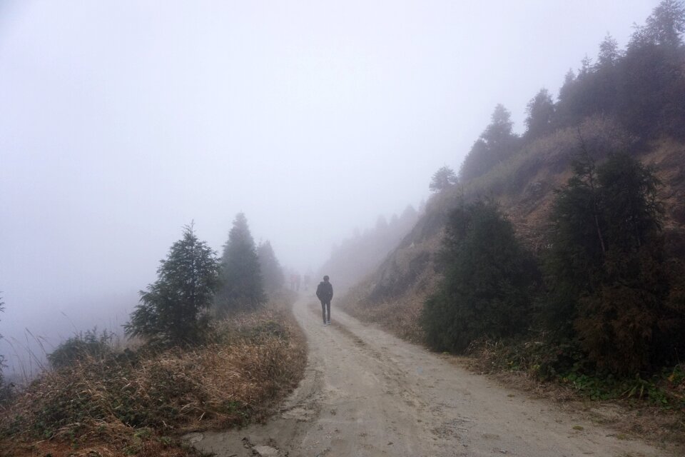 Mountain road vertical distribution profile
