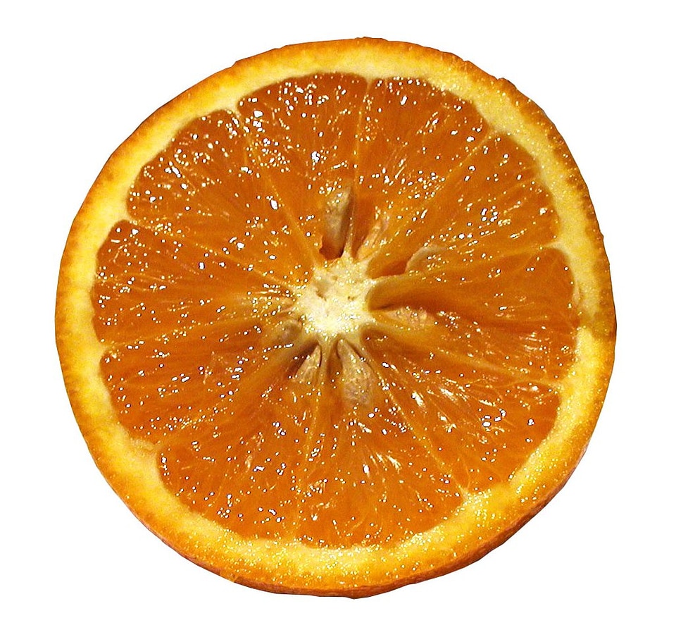 Orange slice orange column sweet