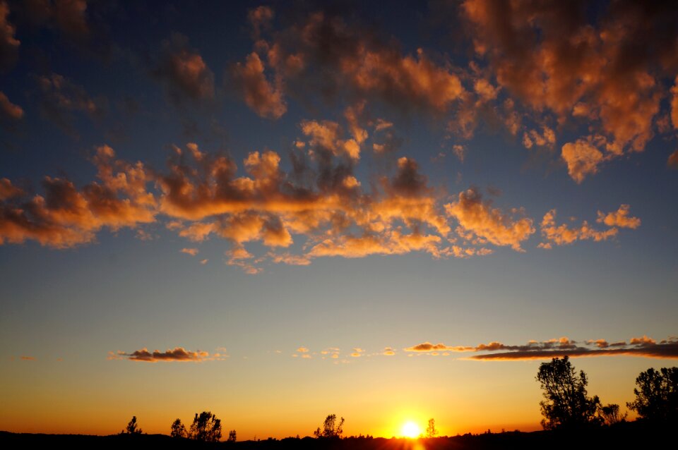 Sky orange landscape