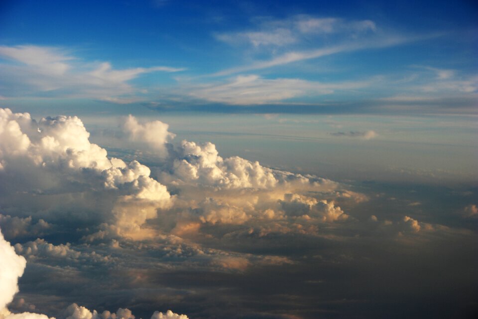 Nature commerce and industry blue