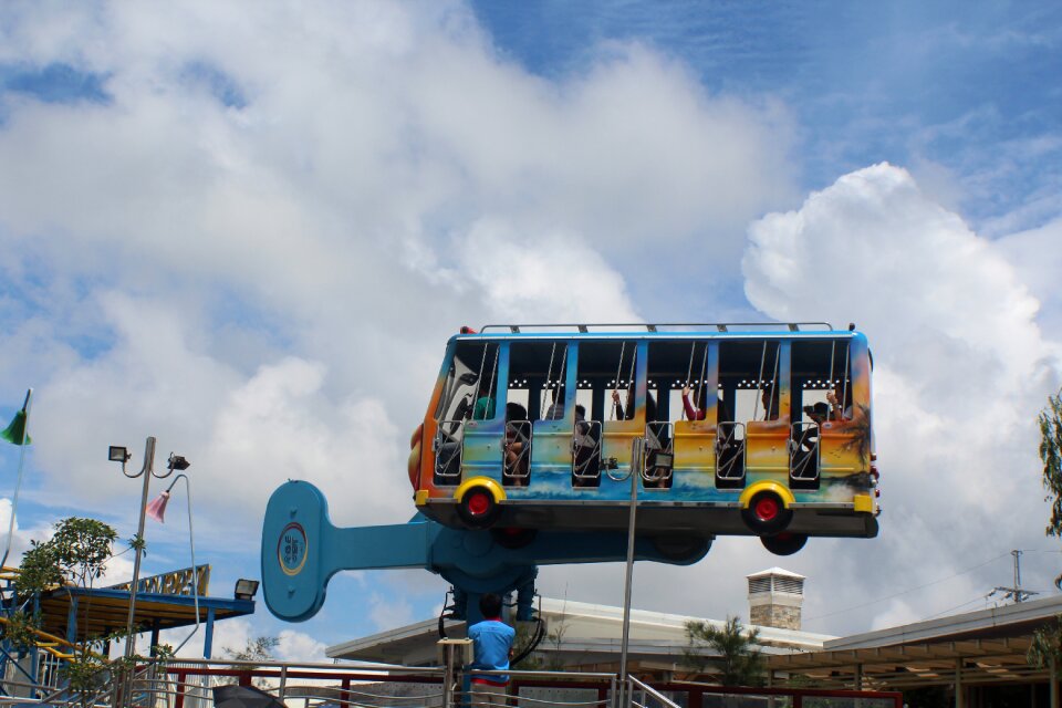 Amusement park rotating
