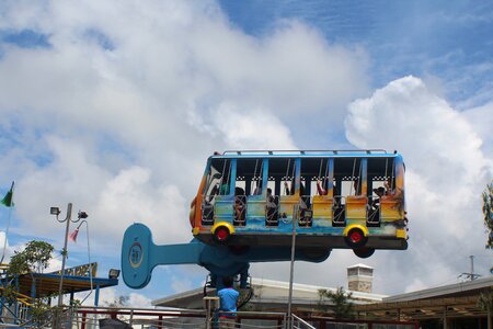 Amusement park rotating