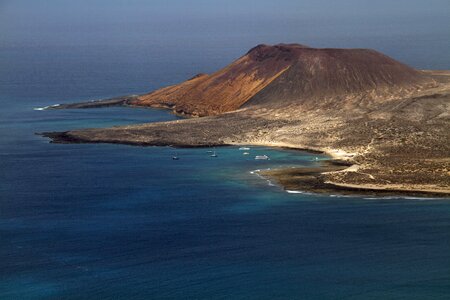 Landscape volcano panorama photo