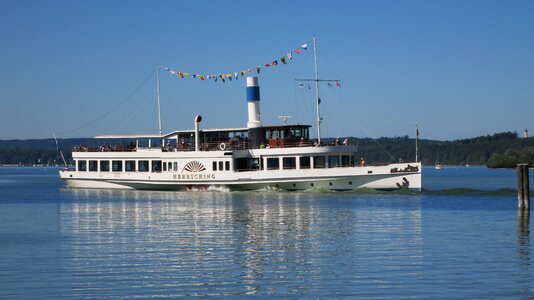 Paddle steamer ship ammersee