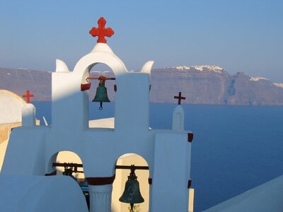 Mediterranean sea horizon blue