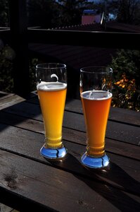 Wheat beer drink beer garden