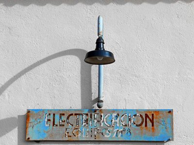 Rusty electrification railway