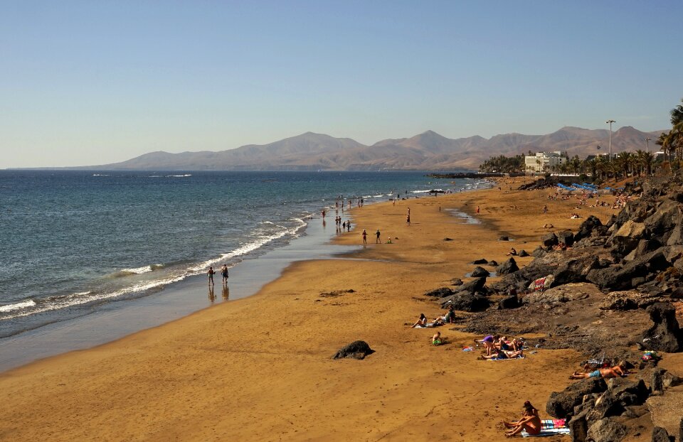 Lanzarote sea mountains