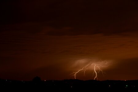 Thunderstorm bolt cloud