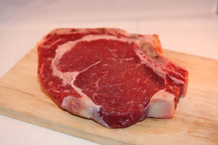 Meat plate lunch steak photo