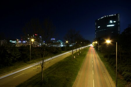 Mannheim light streaks traffic photo