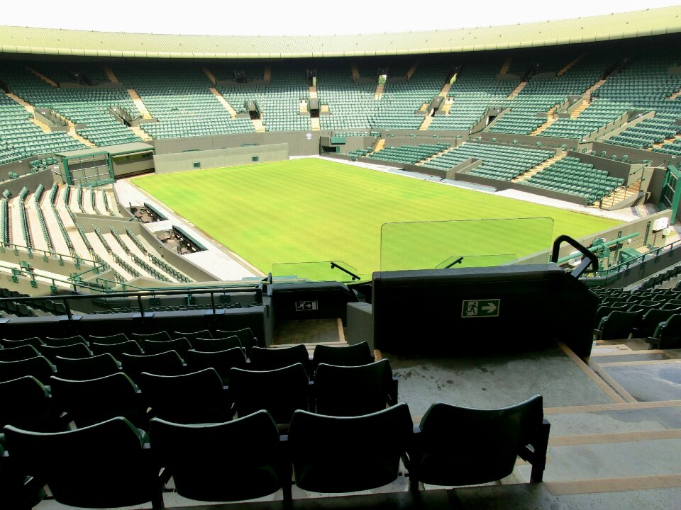 Center court stadium green