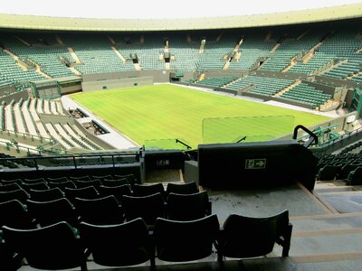 Center court stadium green