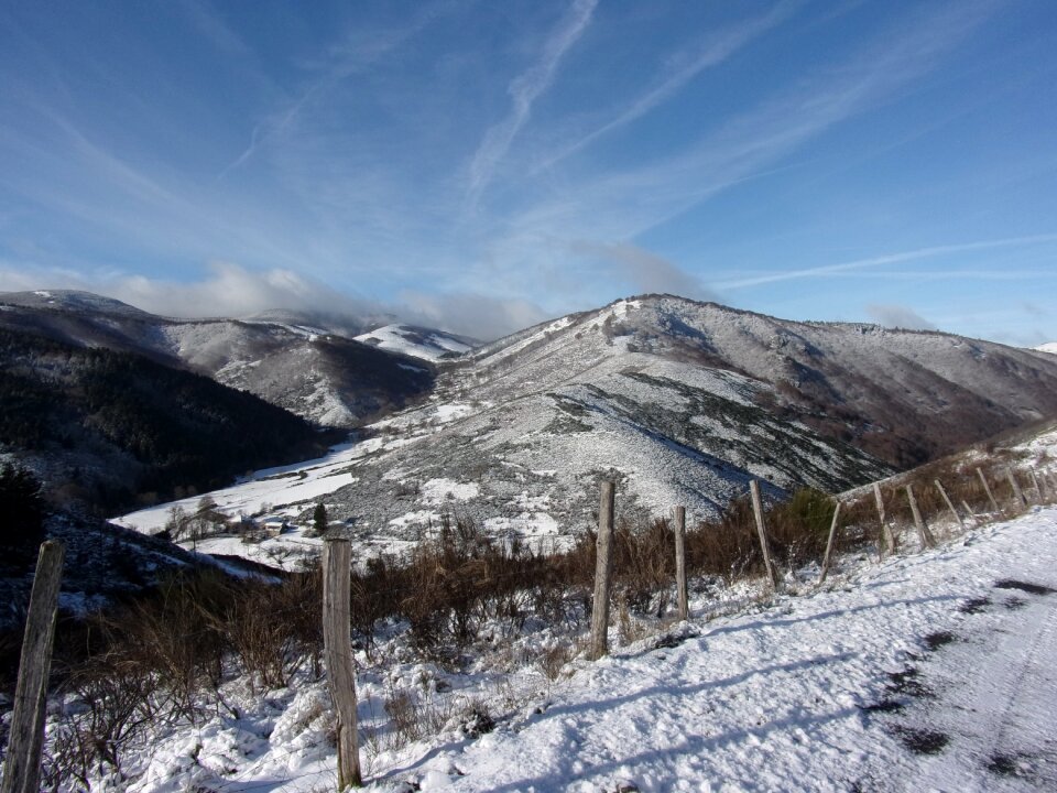 Mountain summit snowy