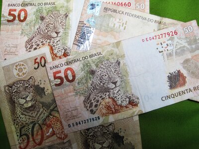 Bank note brazil currency