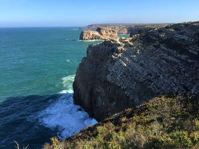 Portugal coast cabo de são vicente photo