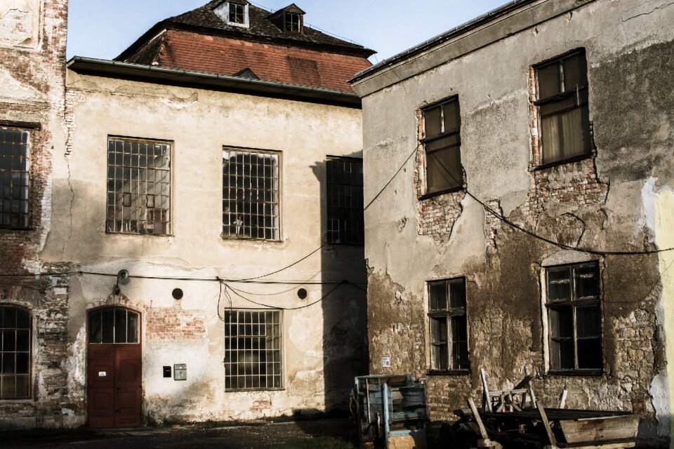 Abandoned lapsed ruin