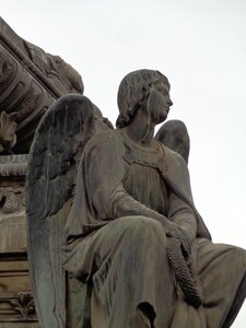 Cemetery priest angel photo