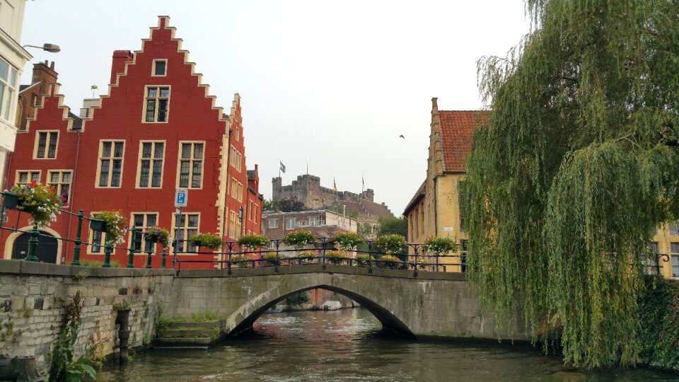 Belgium canal bridge