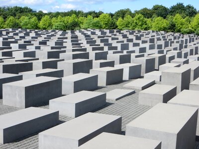 Holocaust memorial gray memory photo