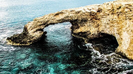 Natural arch sightseeing