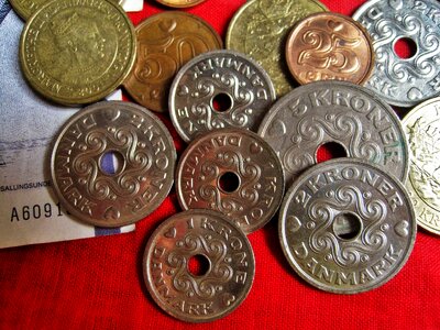 Danish danish money coins photo