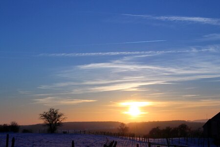 Abendstimmung evening sky sun photo