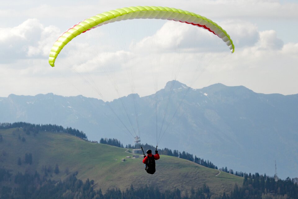 Paragliding alpine hobby