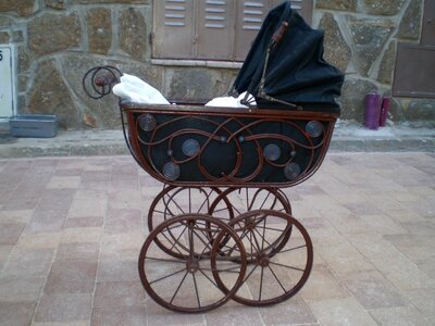 Baby walk old car for baby